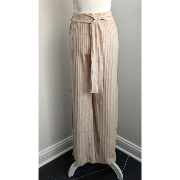 High Rise Knit Pants - Dark Oak